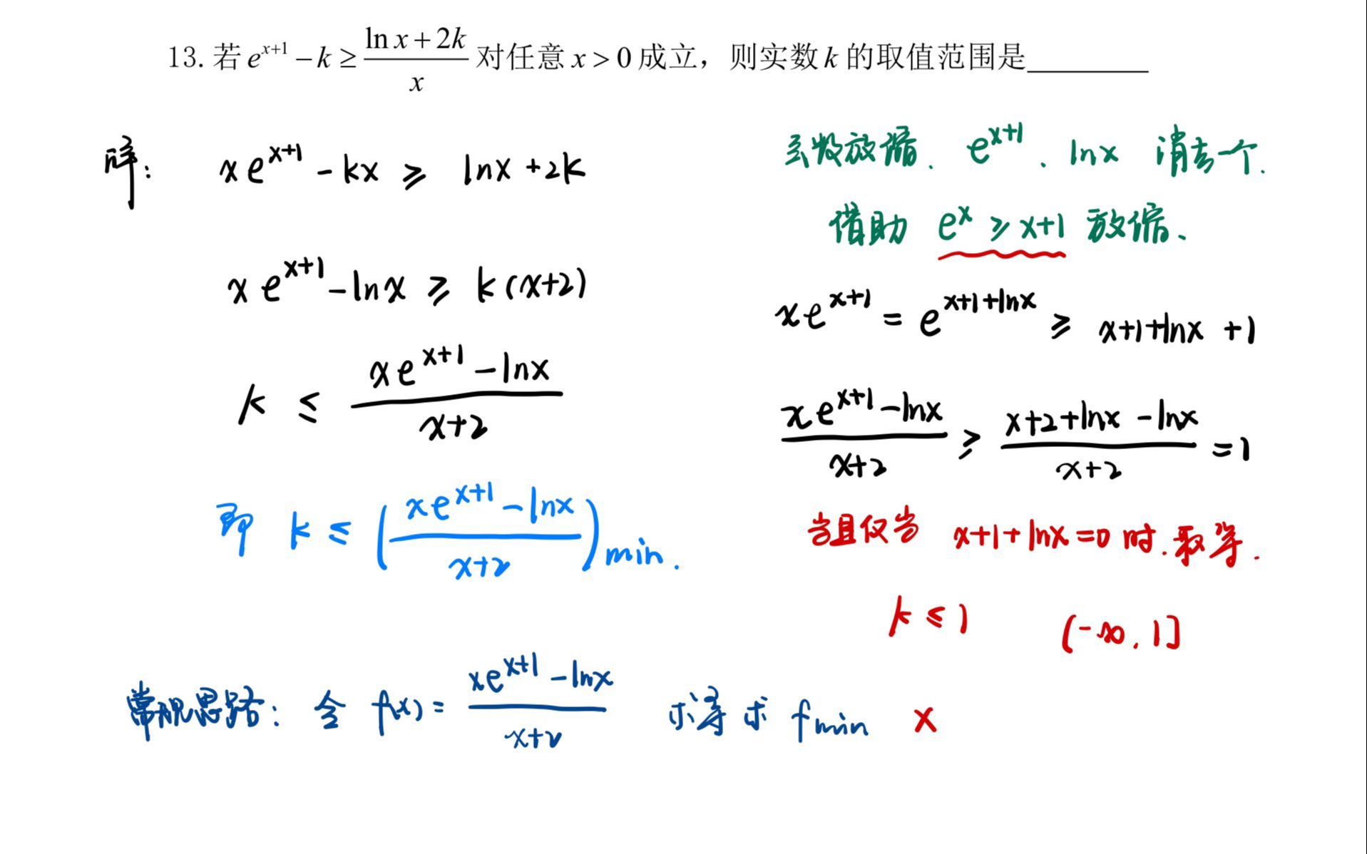 含参不等式恒成立求范围:函数放缩要牢记哔哩哔哩bilibili