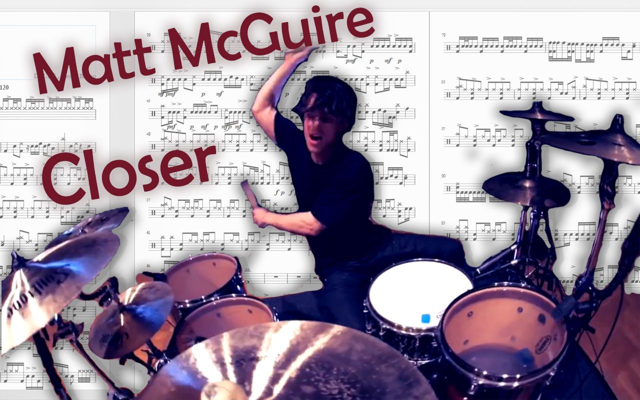 架子鼓鼓谱mattmcguire演奏烟鬼热单closertmassremix