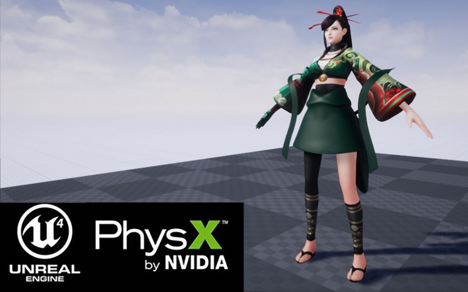 UE4PhysX布料系统哔哩哔哩bilibili