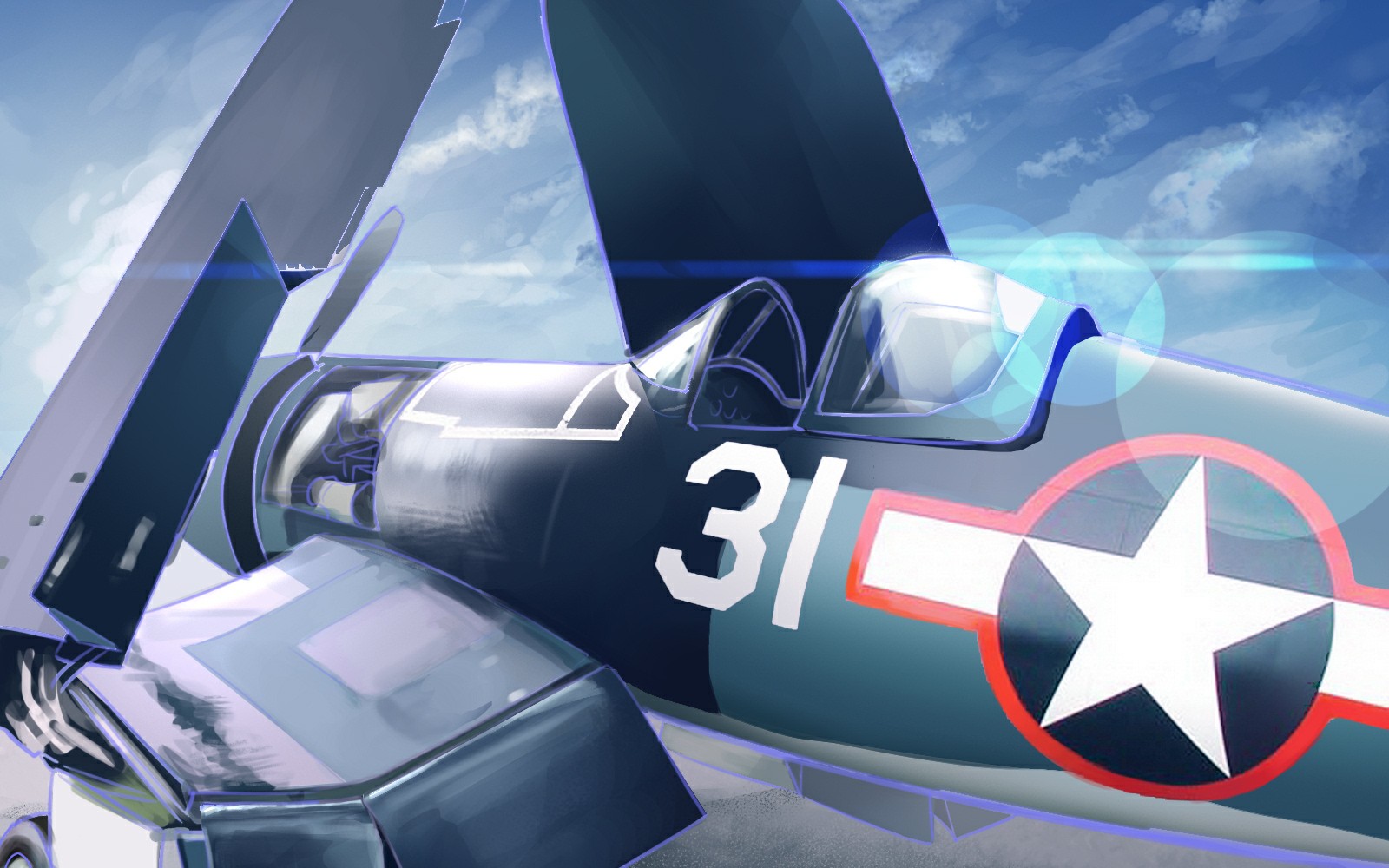 动漫中的2战空战第7期自卫机枪