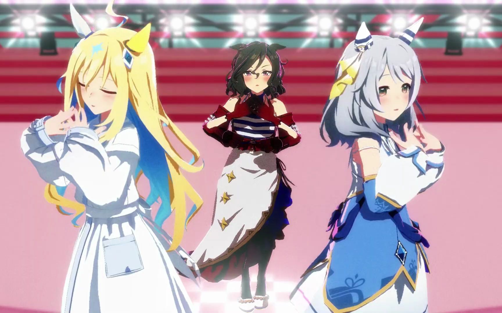 【赛马娘mmd】新宇宙&菱钻奇宝&跳舞城 - ツギハギスタッカート