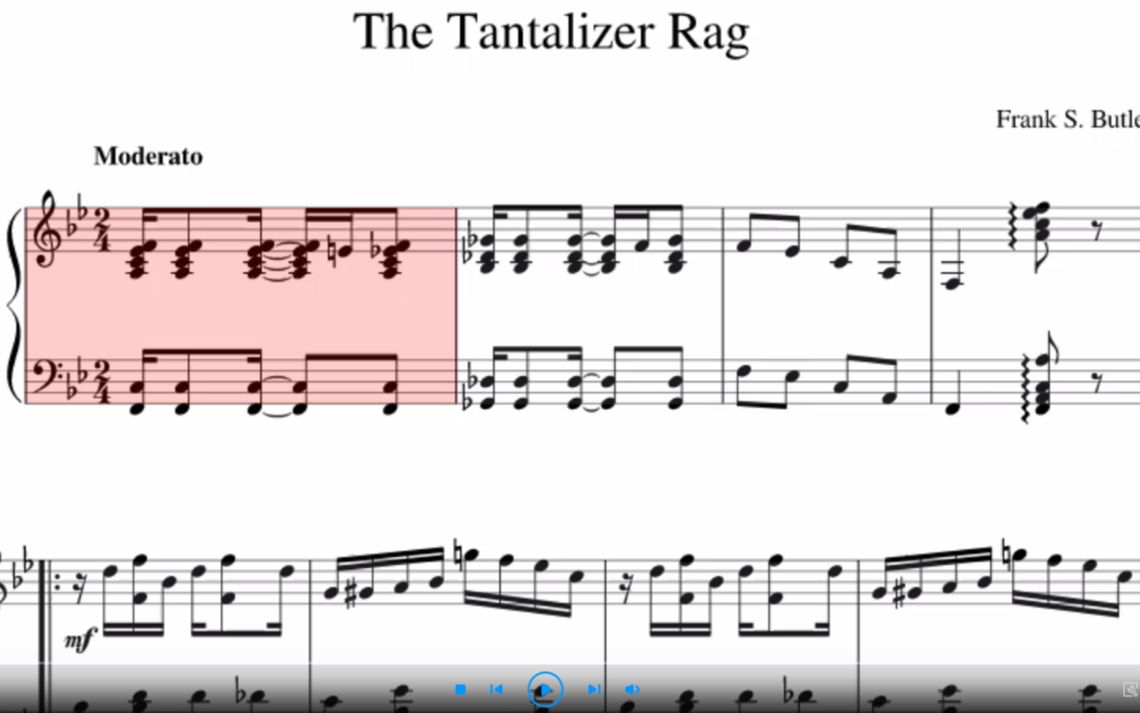 [图]降B大调的枫叶雷格（Maple Leaf Rag）：一首戏弄的雷格 The Tantalizer Rag（1916） （冷门拉格泰姆Ragtime作品）