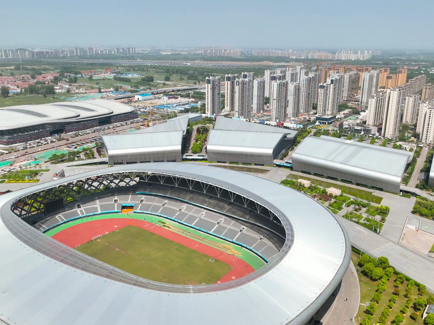 19929247 4k 航拍徐州奥体中心城市地标风光旅游风景区云龙湖景点地