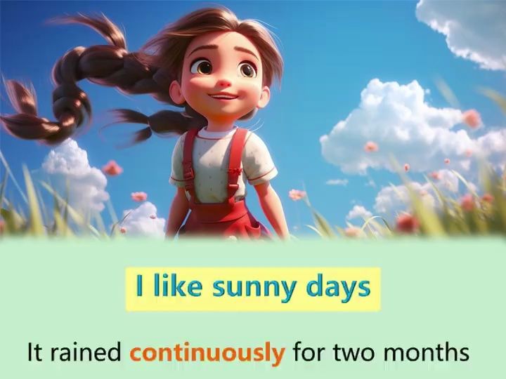 每日英语听读打卡no.9 - 我喜欢晴天