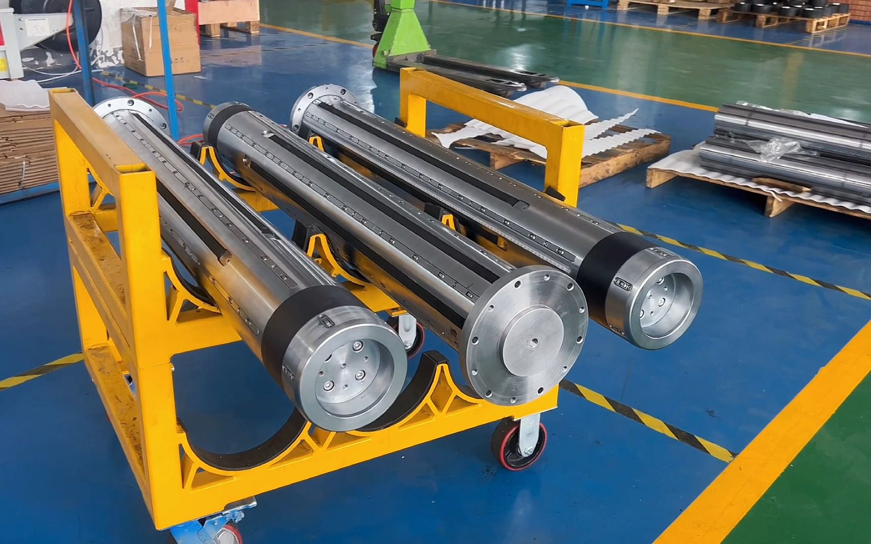 打包通键式气胀轴带滑轮卸料轴_韩东机械