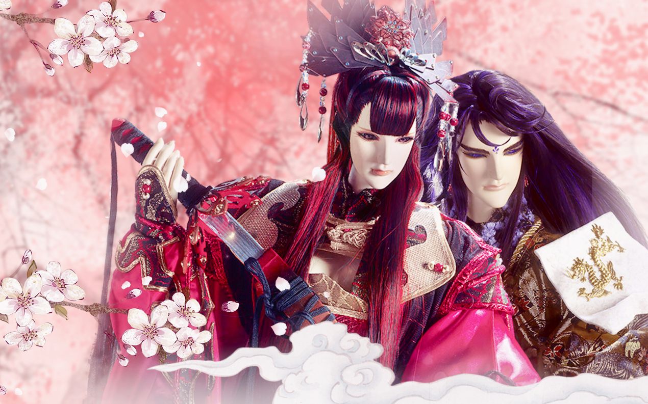 【霹雳布袋戏mv】桃花诺(蚩罗·花溅墨x白川凌花·千雪落)【霹雳布袋