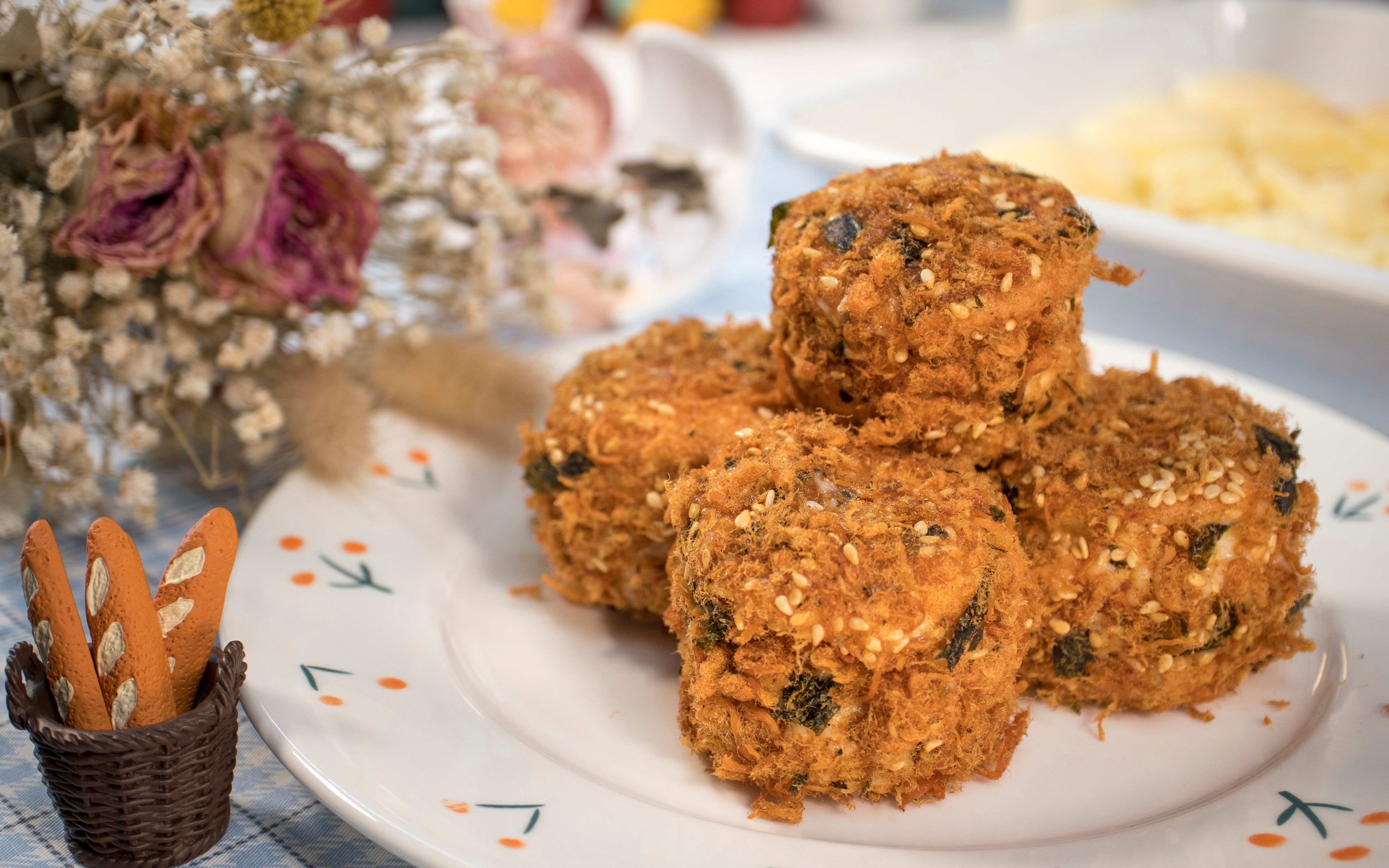 【自制美食】你是我的肉松~你是我的贝贝~肉松小贝!