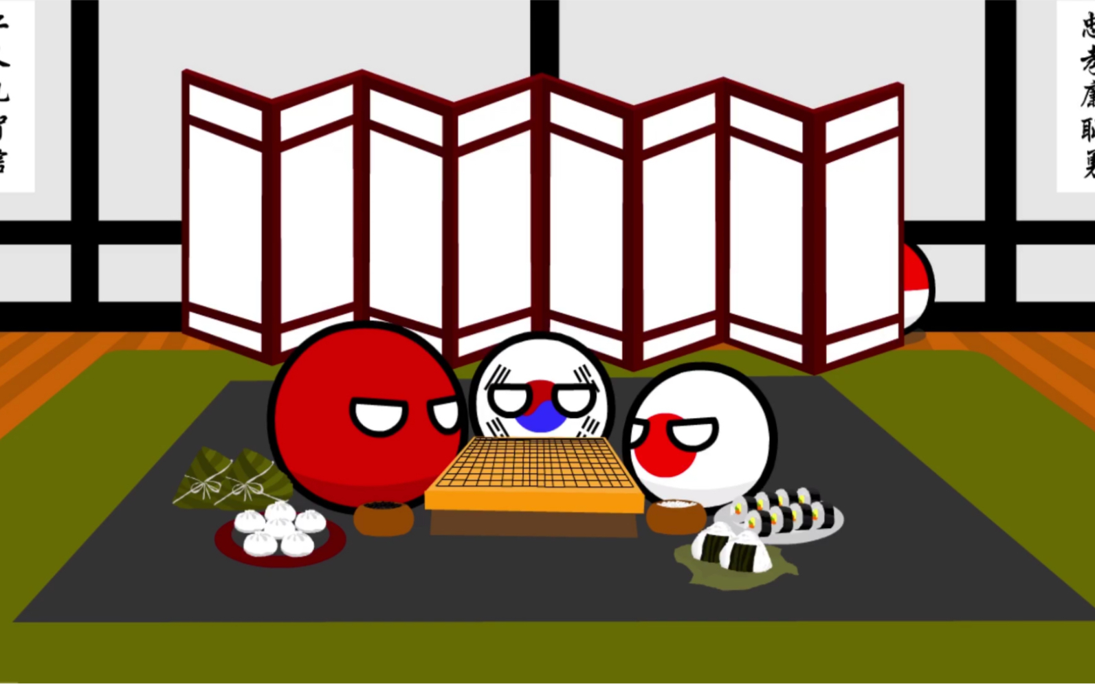 波兰球系列——韩国的一天_哔哩哔哩_bilibili