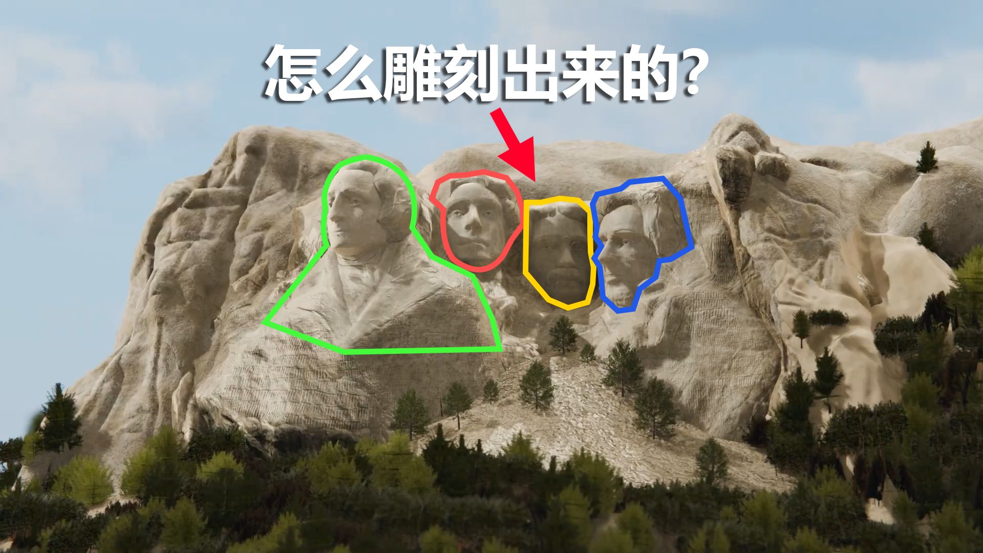总统山是如何雕刻出来的?天才方法