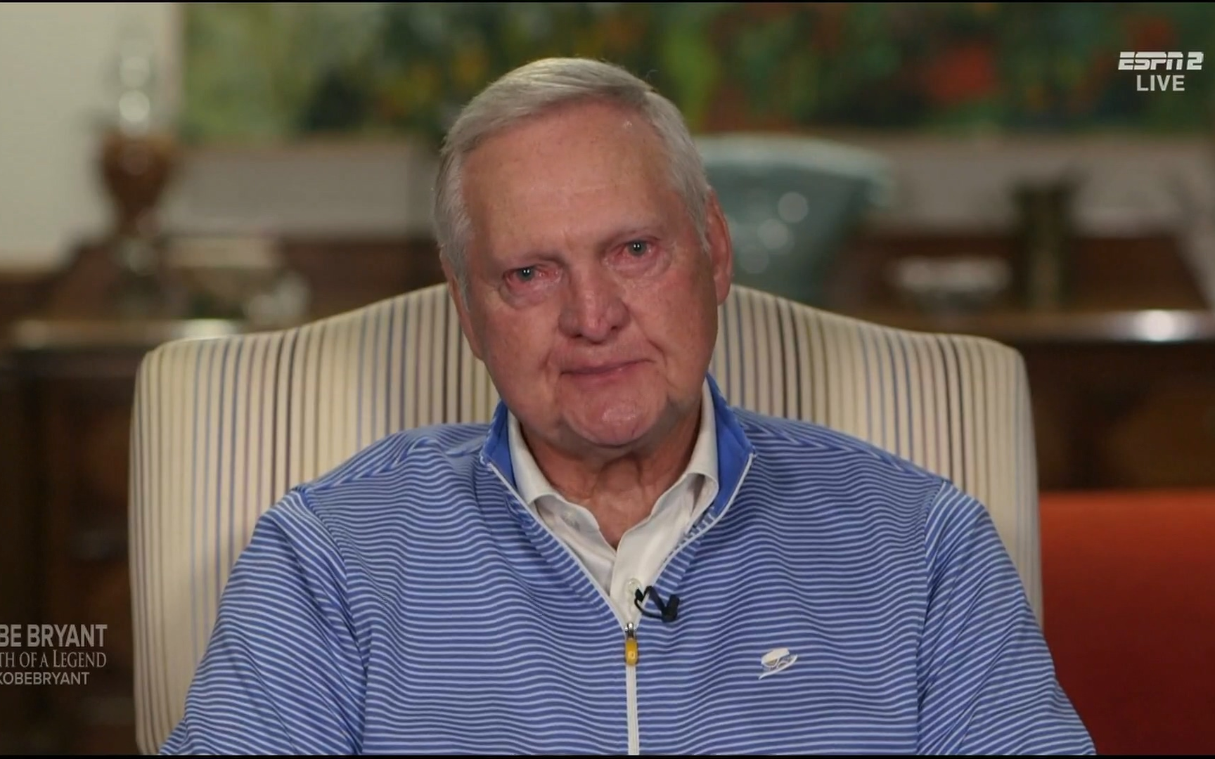 杰里韦斯特接受采访对科比坠机遇难老泪纵横