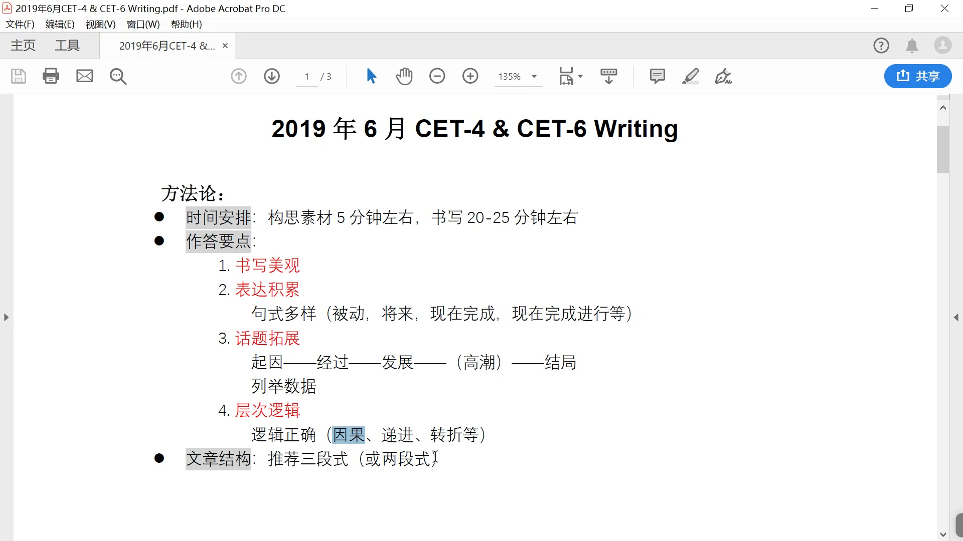 CET4 & CET6 2019年6月全套讲解 写作哔哩哔哩bilibili