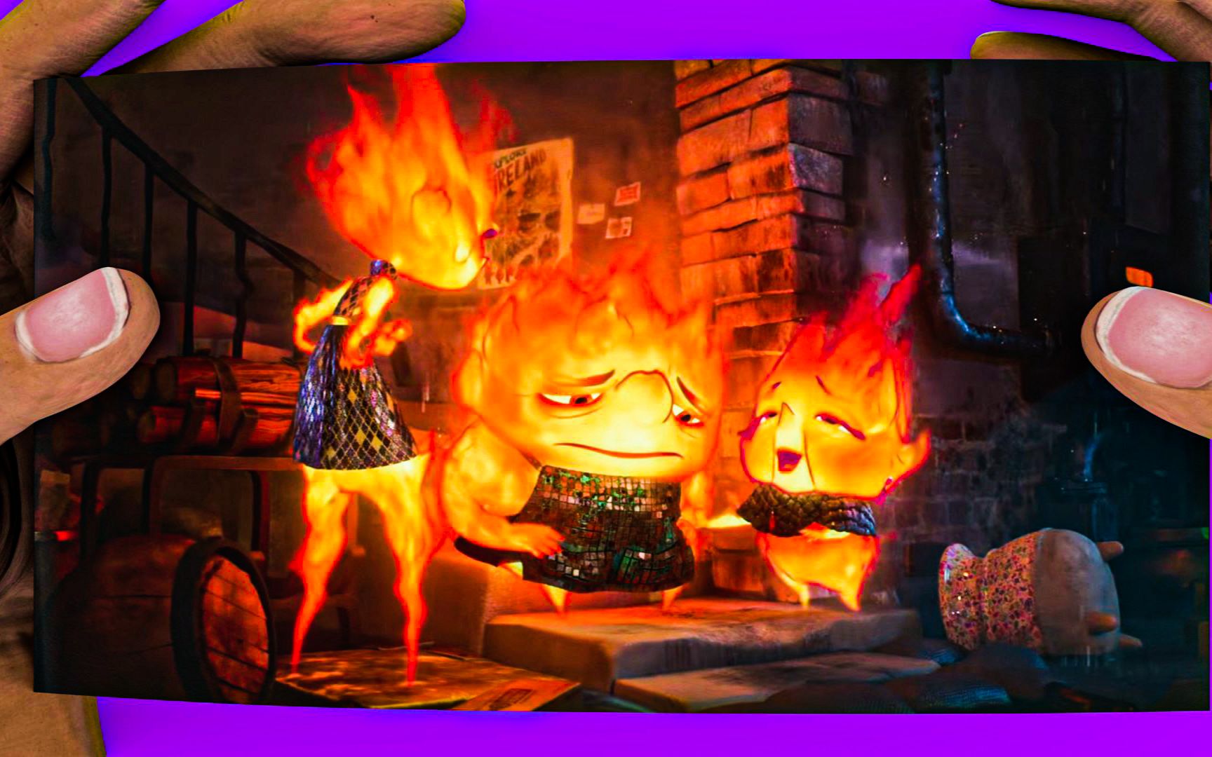 炉小焰的一家疯狂元素城手翻书动画