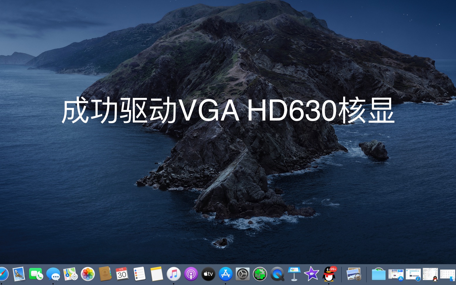 [首例] 黑苹果VGA+HD630在10.15.4上成功驱动显卡哔哩哔哩bilibili