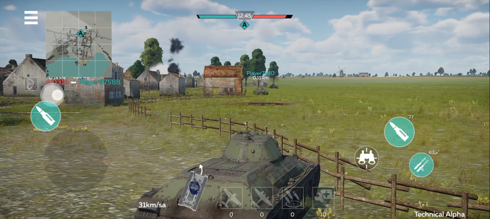 战雷手游一局游玩