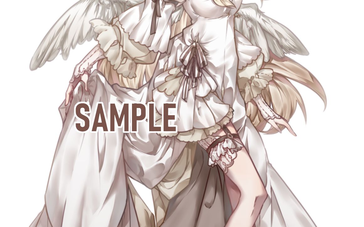 【sai】150r人设立绘稿上色· 是天使小姐·都给我看人狼村 · 能不能