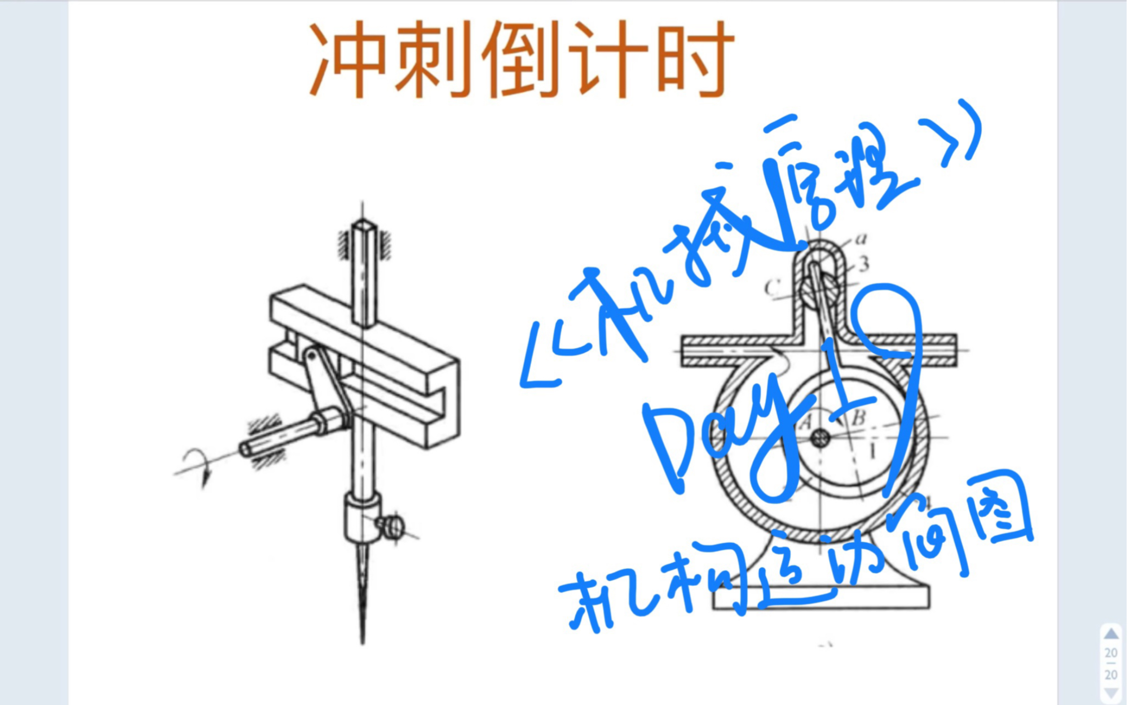 冲刺考研机械原理 机构简图的绘画哔哩哔哩bilibili