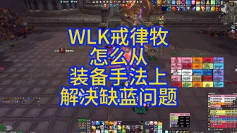 WLK戒律牧怎么从装备手法上，解决缺蓝的问题