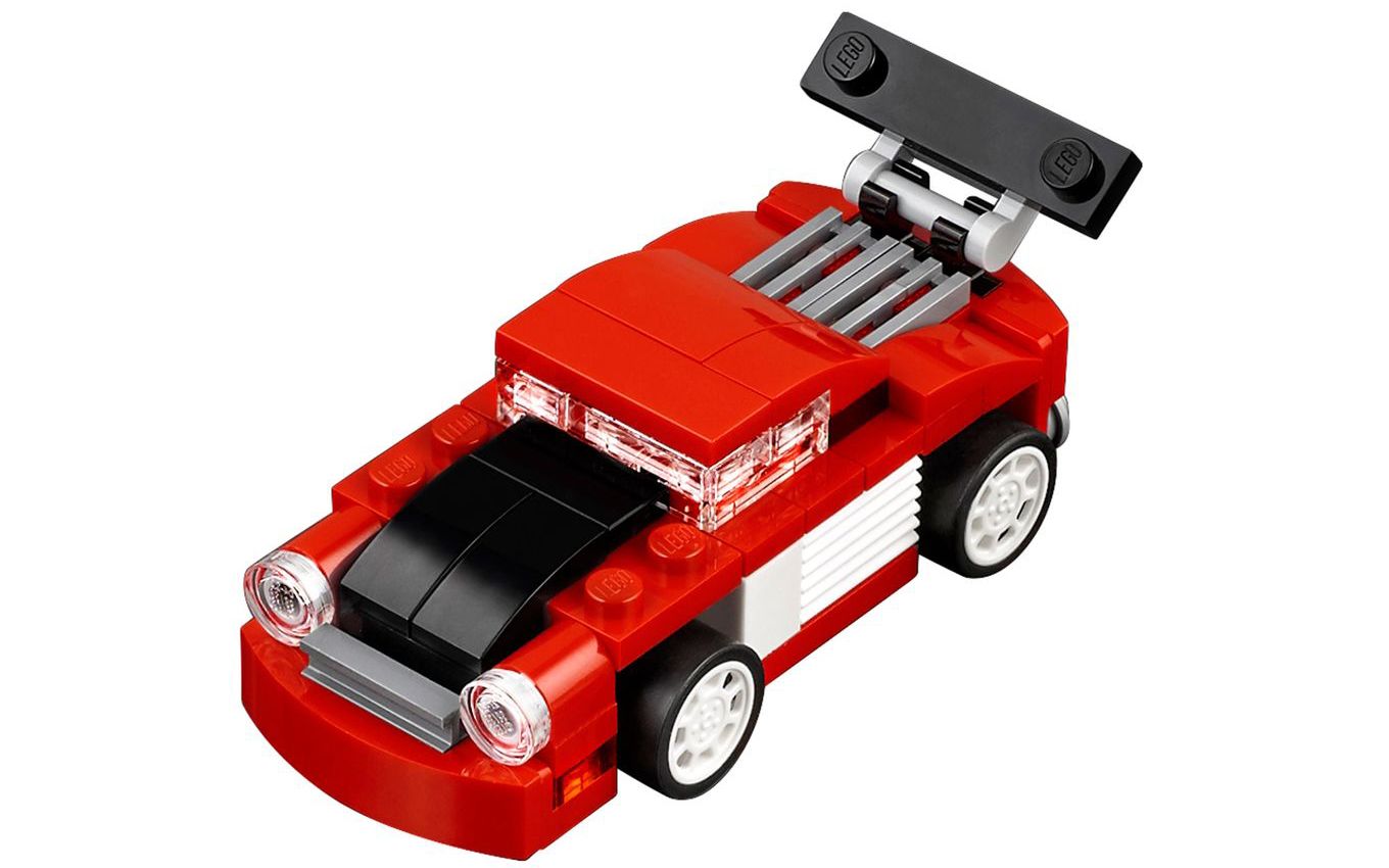 乐高lego 31055 创意百变3合1 红色赛车 2017速拼评测_哔哩哔哩 (゜