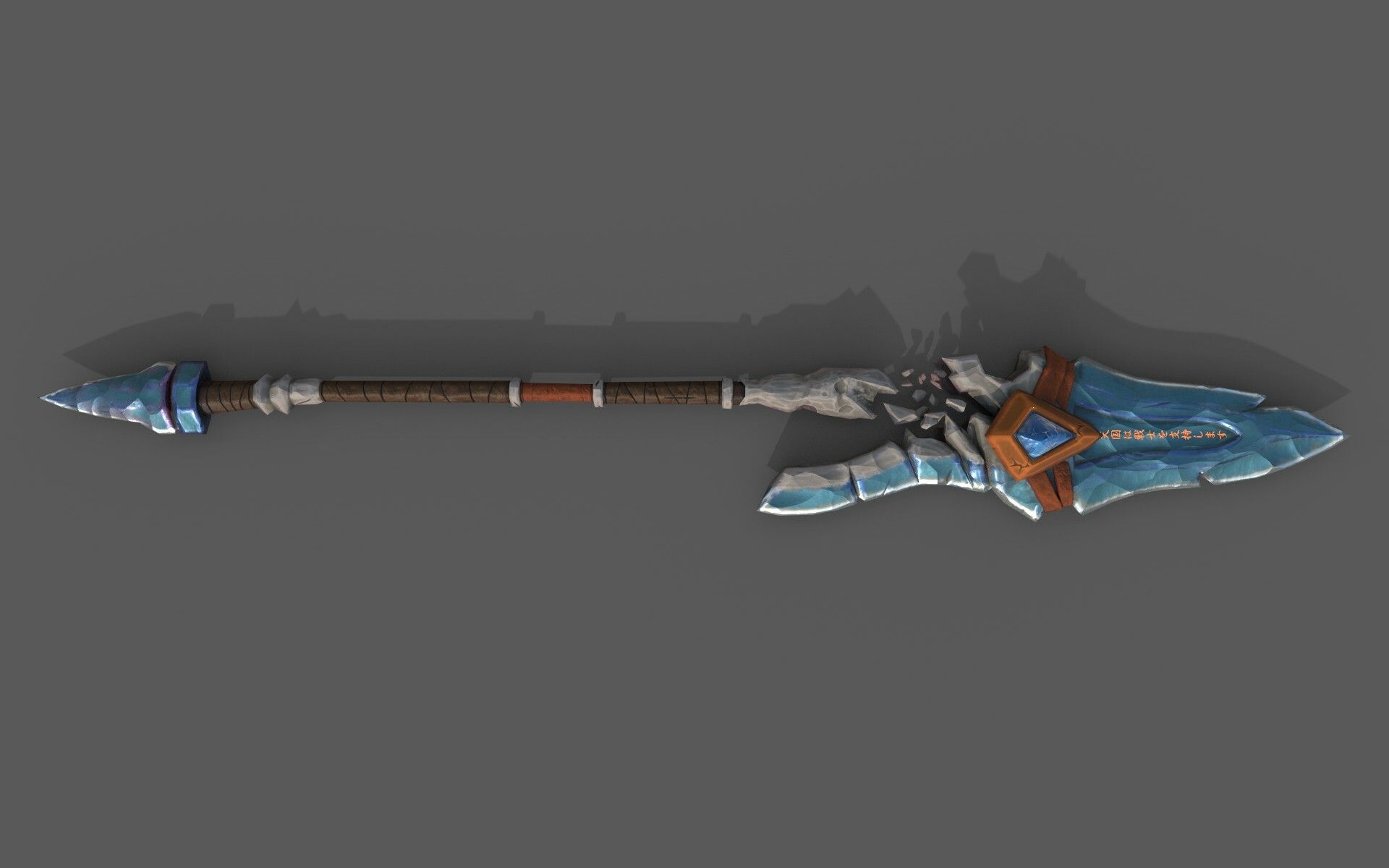maya建模次时代古风类武器建模长矛枪上