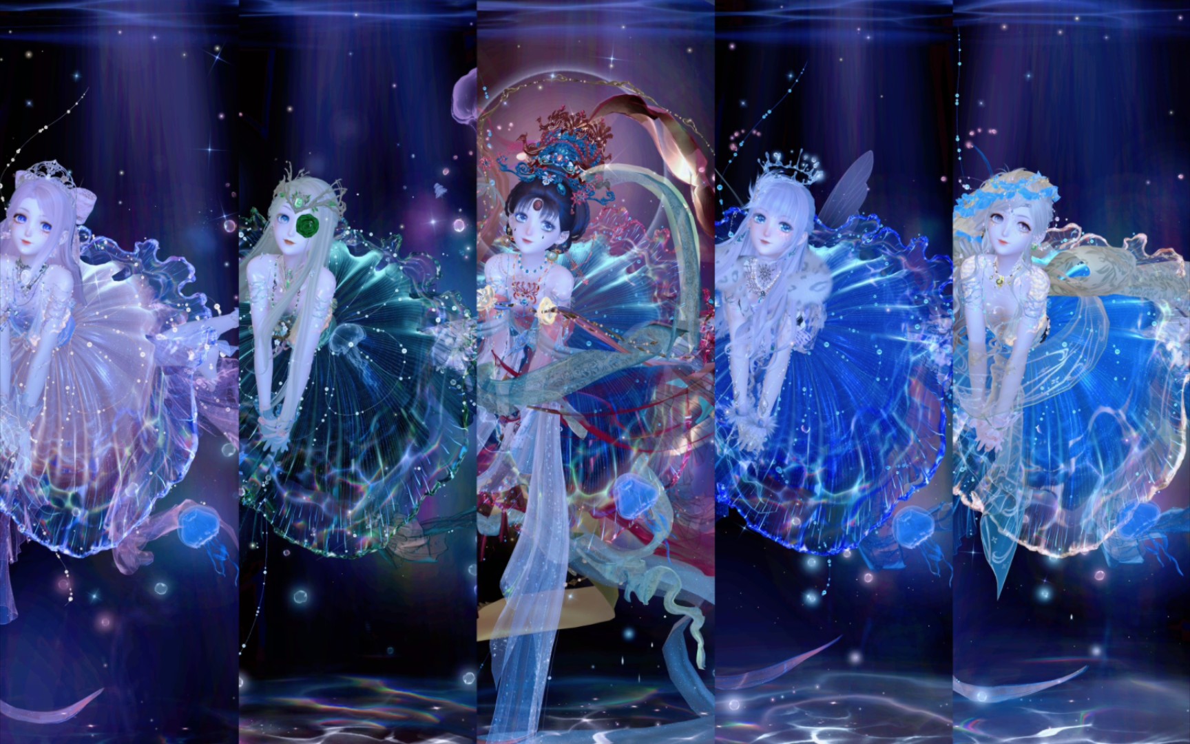 【闪耀暖暖】水母裙染色种草