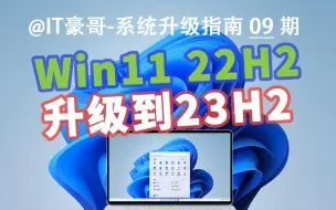 Descargar video: 教程| 还没升级Win11 23H2的进！Win11 22H2快速升级到23H2最新版