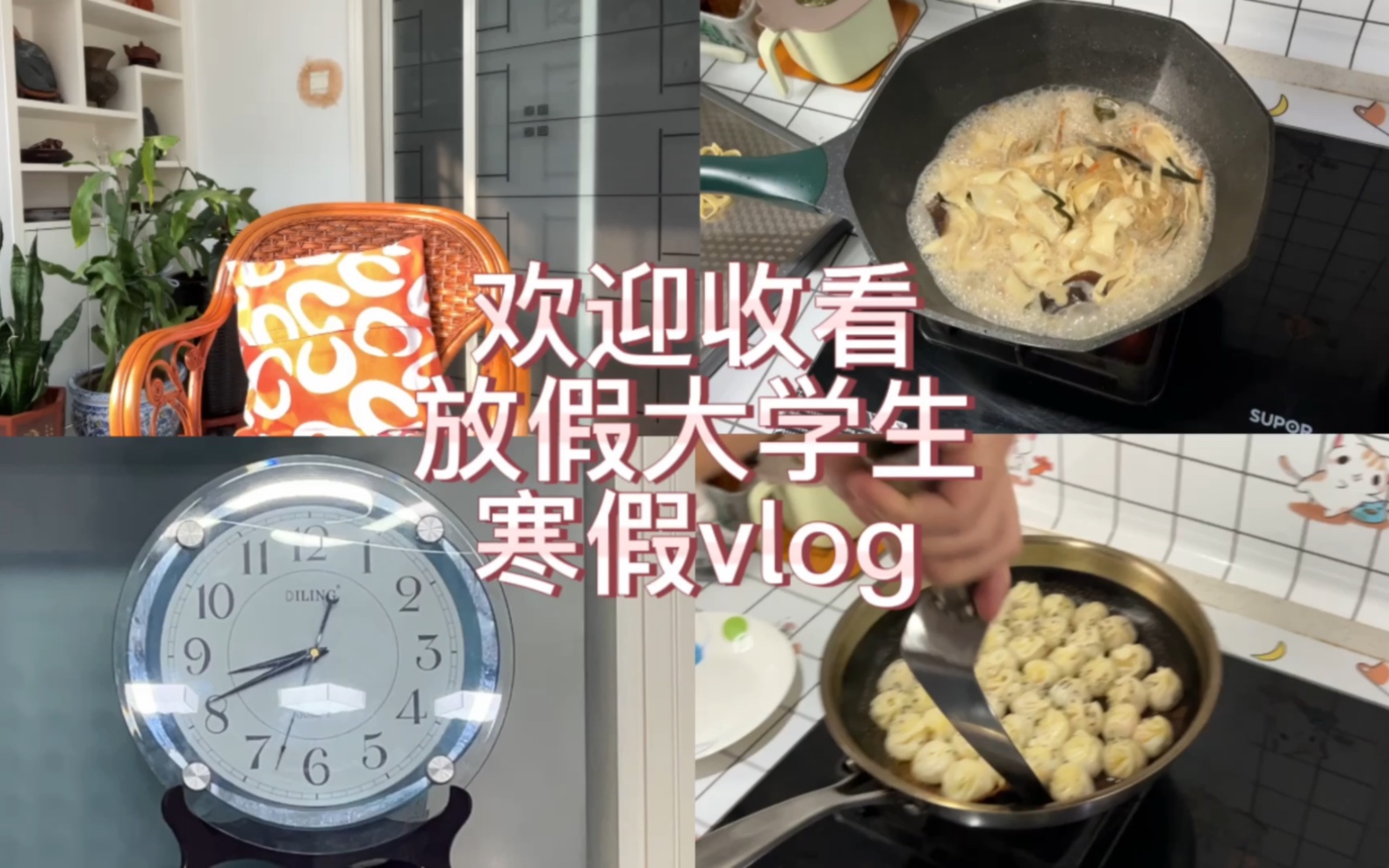 寒假vlog|看看放假大学生宅家一天做些什么哔哩哔哩bilibili