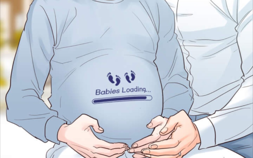 男生大肚子怀孕动漫图片