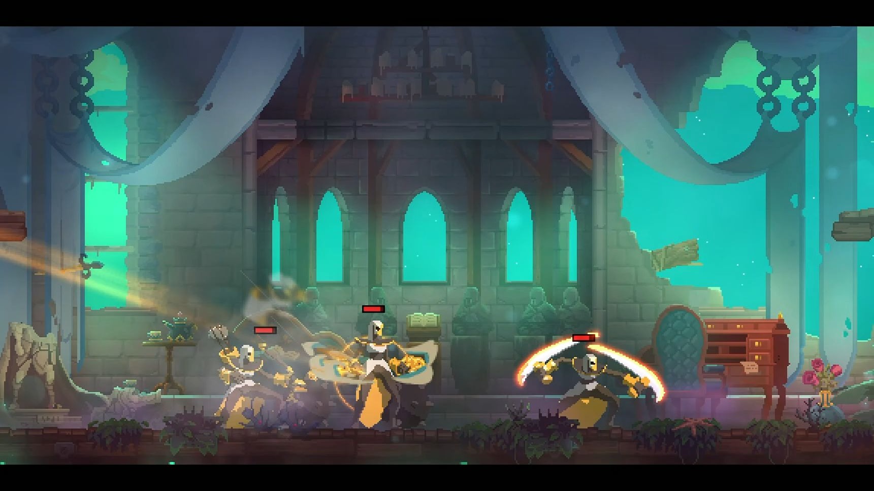 死亡细胞:一细胞大战灯塔三姐妹,精疲力竭直呼吃不消!