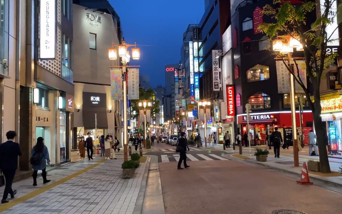 超清日本漫步夜晚的东京新宿区1080p高清版20215