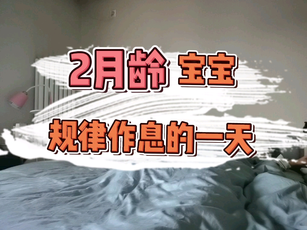 2月龄宝宝的一天VLOG|规律作息的宝宝吃得香睡得好玩得开心不哭闹哔哩哔哩bilibili