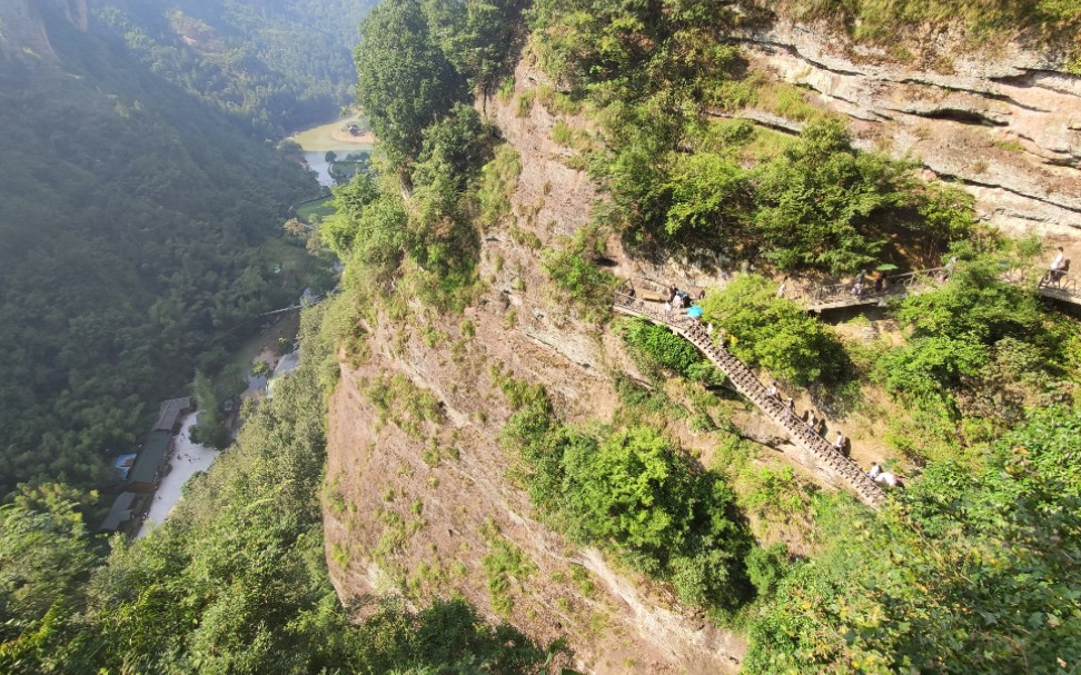 绍兴~新昌~穿岩十九峰~飞龙栈道哔哩哔哩bilibili