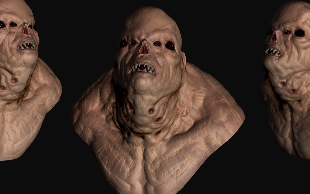 【建模教程】zbrush怪物雕刻案例讲解_哔哩哔哩 (゜-゜)つロ 干杯