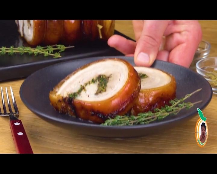 罗马烧烤猪肉五花肉意式香料美味烤肉的做法美食