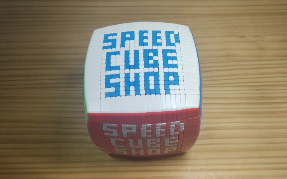 用19阶魔方拼出SCS全称:Speed Cube Shop哔哩哔哩bilibili