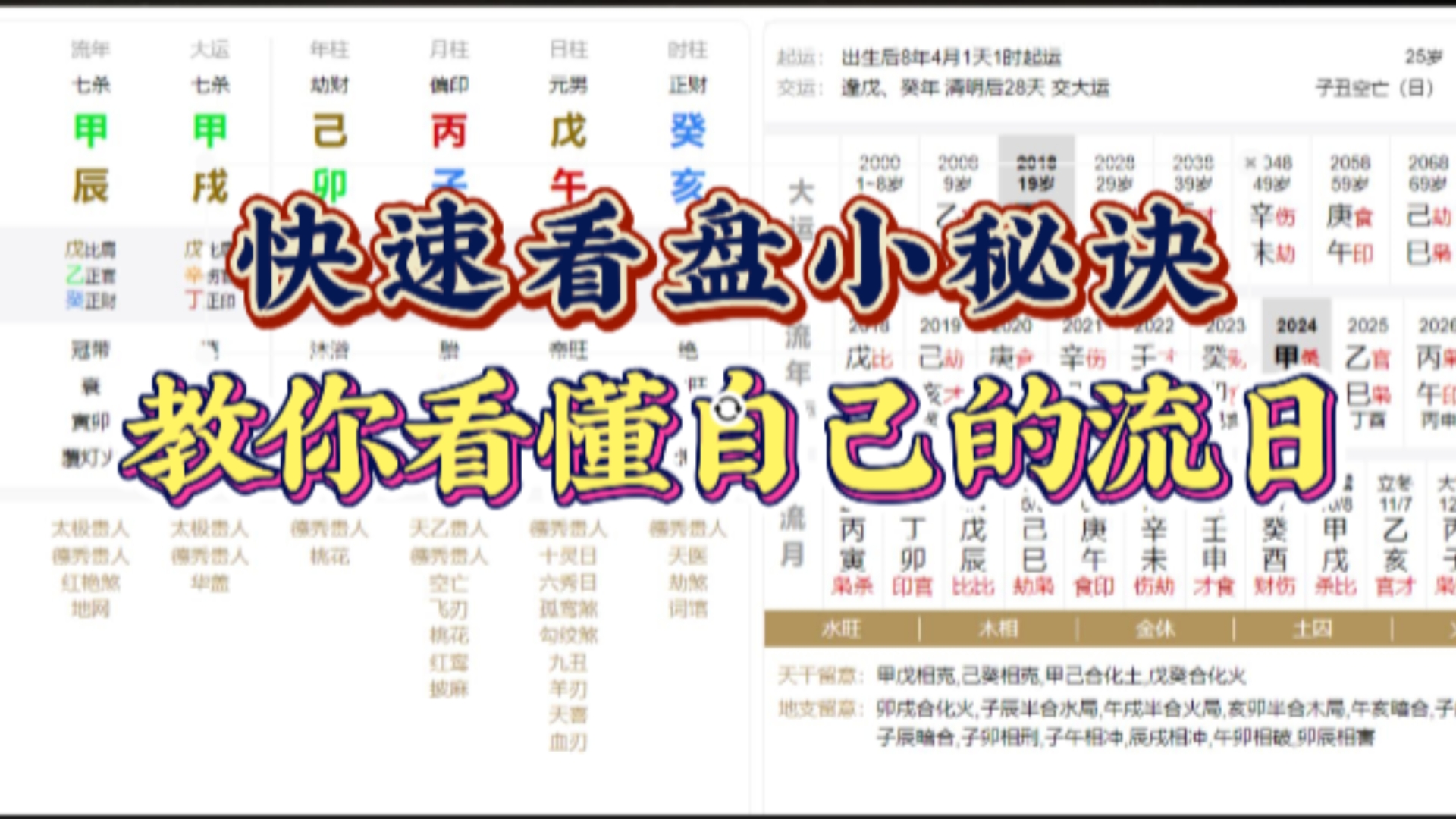 【八字流日实战分析】八字分析大运流年,运管十年,年管一年.有时好,不知何时好,一年都焦急等待,如不好,在没到应期反而天天担心.只有明确转...