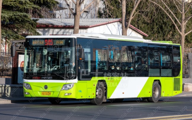 【超广角】北京公交集团第七客运分公司福田bj6123c7btd-1车辆行走音