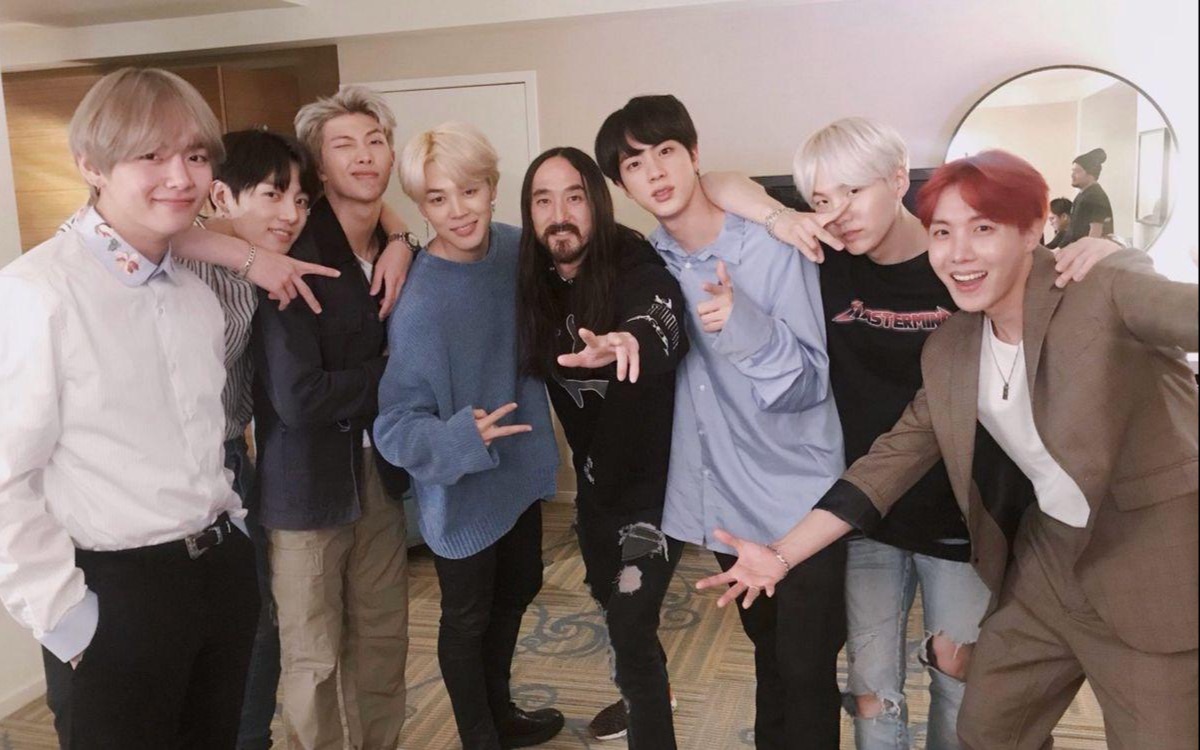 [图]（全新系列：百大dj和亚洲艺人的东西方碰撞）bts（防弹少年团）steve aoki Waste it on me