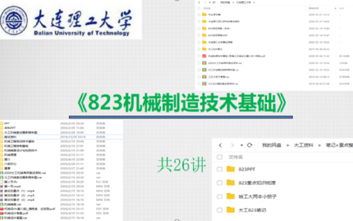 [图]大工机械考研初试823机械制造技术基础