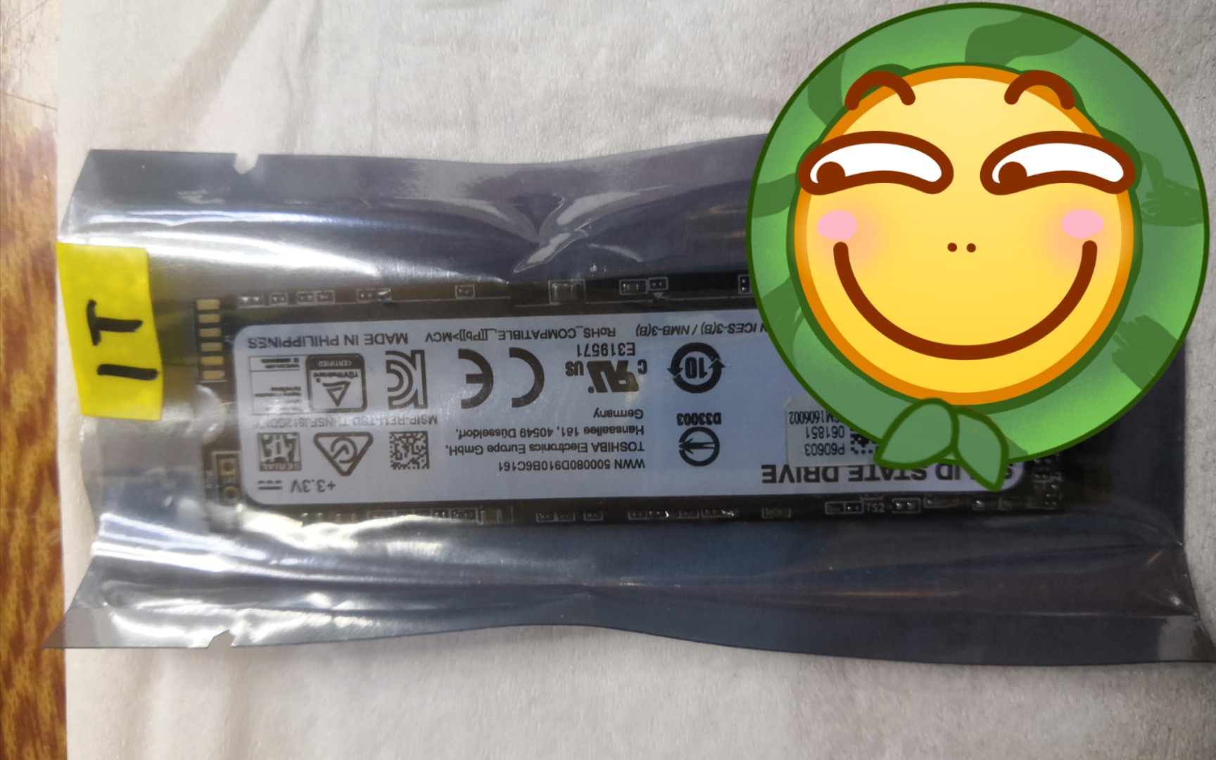 活动作品淦一个1t的2263xtnvme固态硬盘针不戳