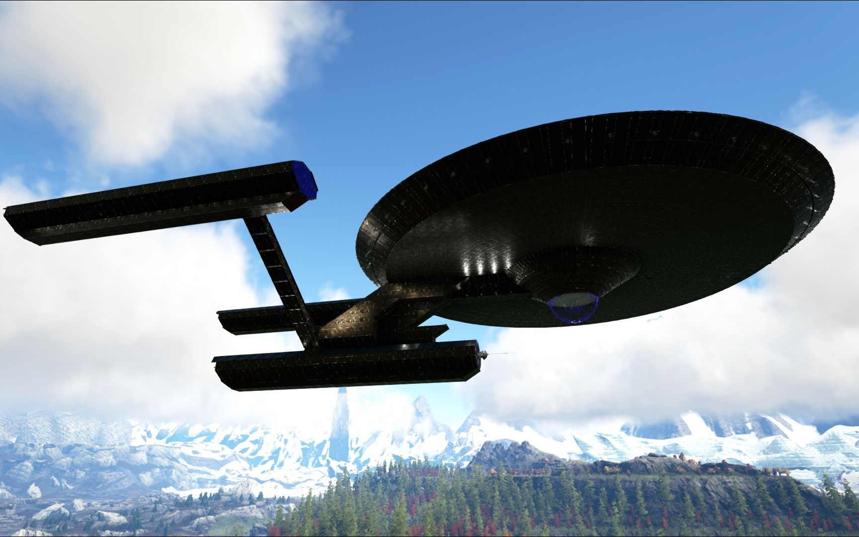 方舟生存进化建筑建造星舰系列之企业号