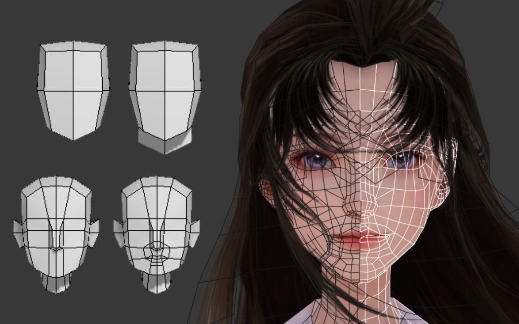 【3dmax人物建模】从拉box开始,教你制作古风小姐姐角色