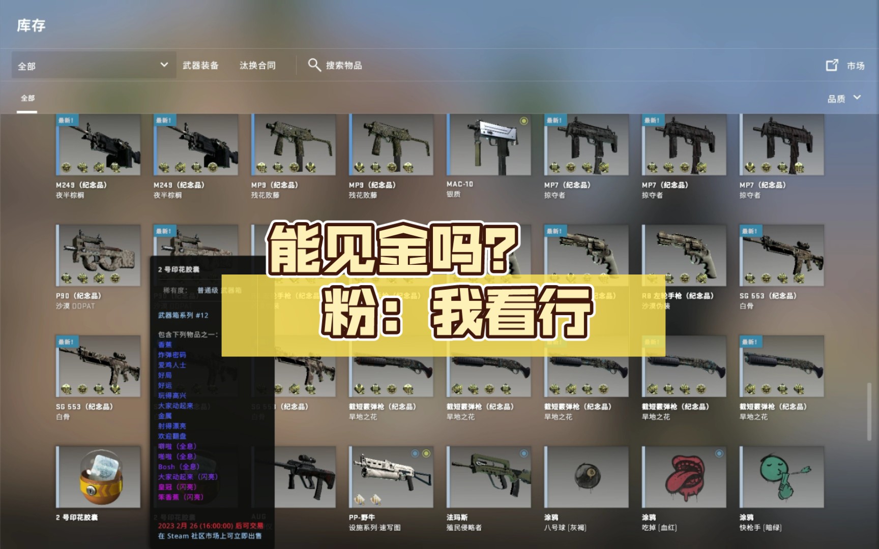 [csgo開箱]能見金嗎? 粉:我看行!