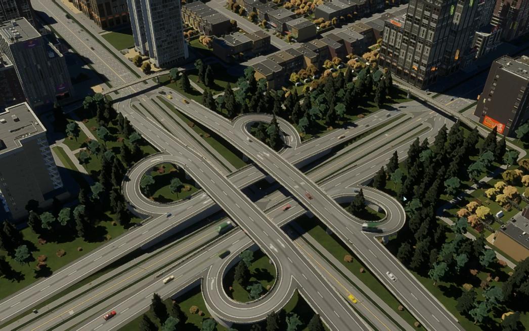 都市天际线2 试试新学的交叉路口