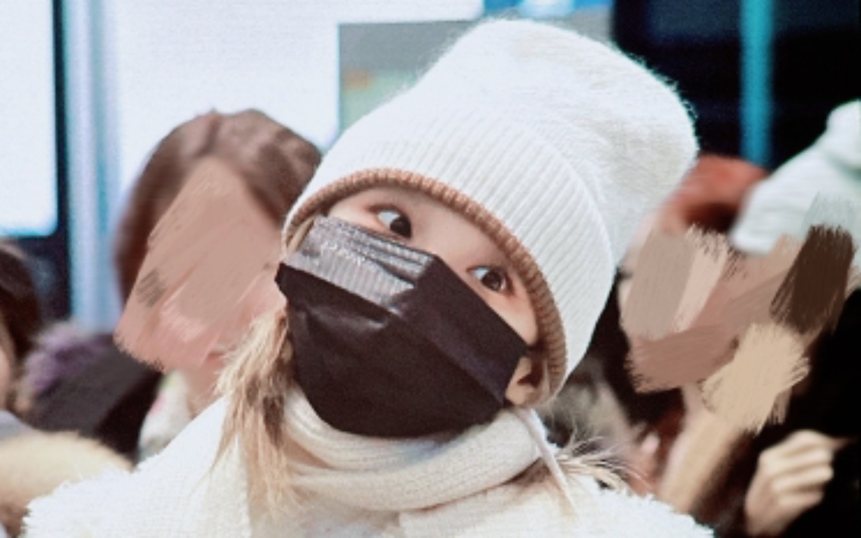 好匆忙的行程!雪白的奶团子今天去韩,宋雨琦机场饭拍