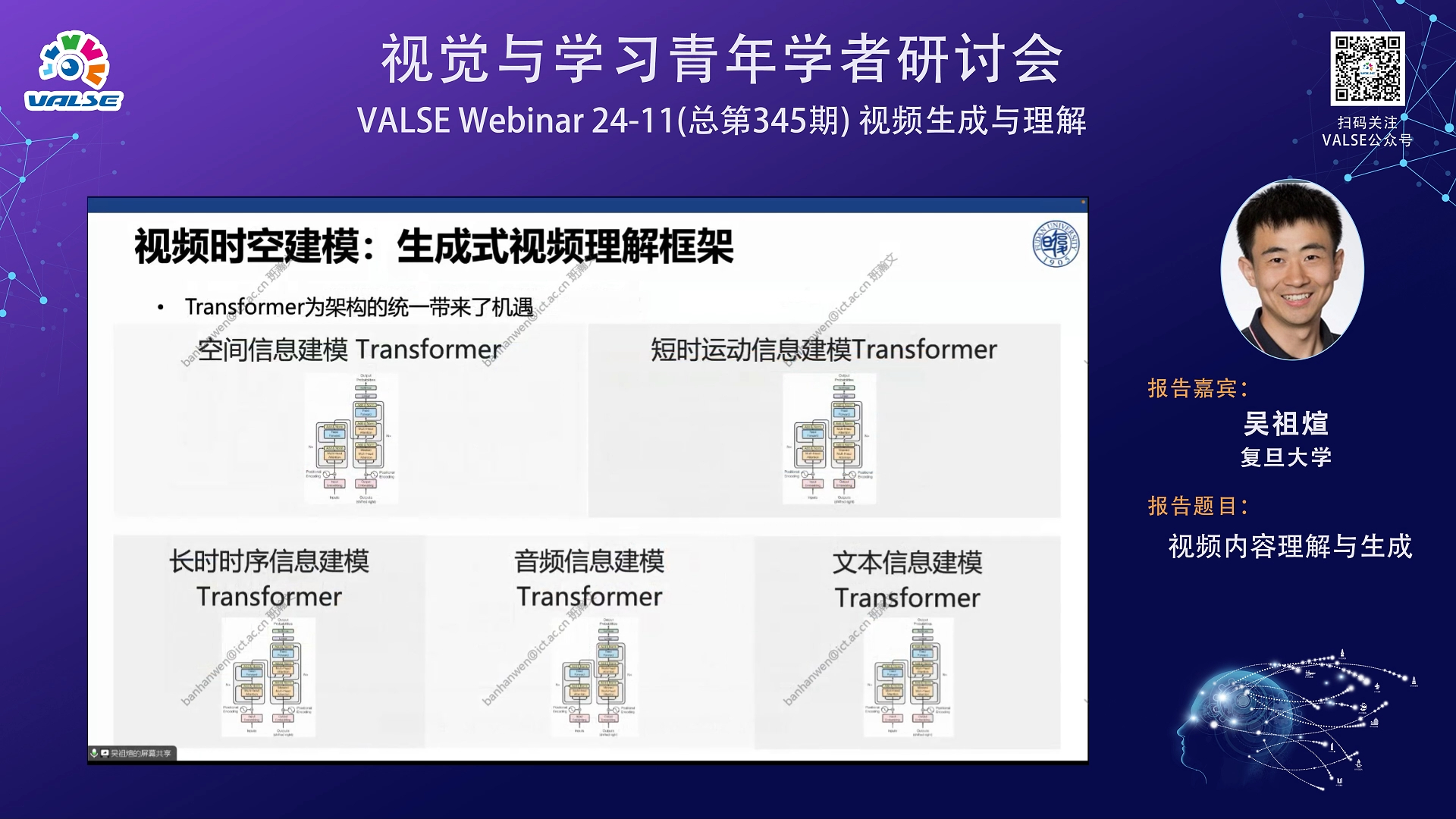 20240417【视频生成与理解】吴祖煊:视频内容理解与生成哔哩哔哩bilibili