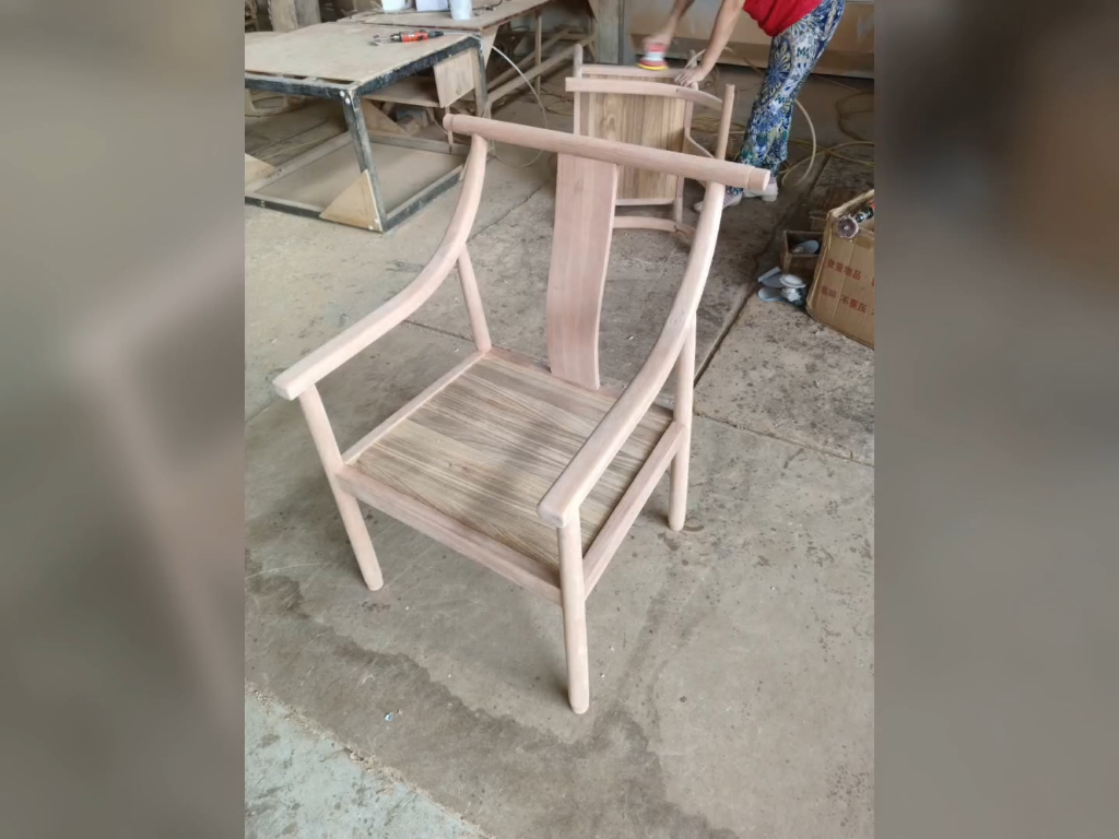 新中式实木乌金木圈椅休闲椅躺椅围椅太师椅