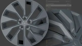 C4D建模/车轮毂