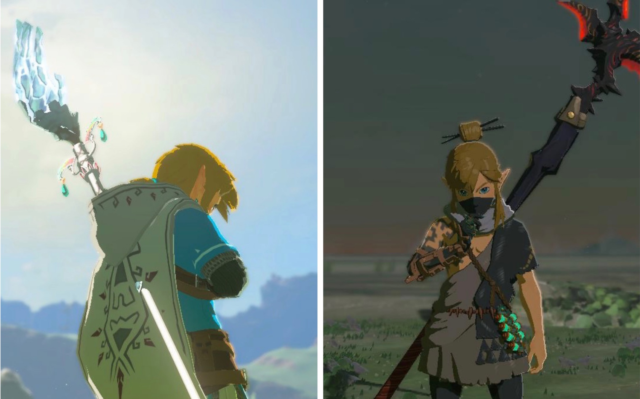 王国之泪 林克一黑一白两套帅气穿搭