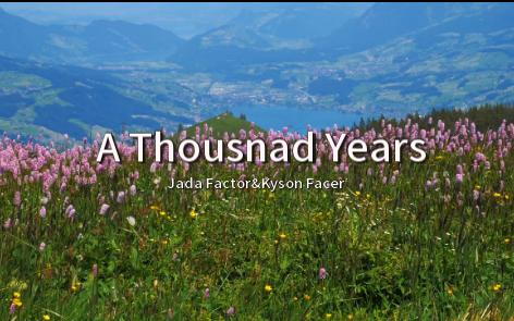 [图]《A Thousand Years》"I have loved you for a thousand years"已用尽全部来爱你~~