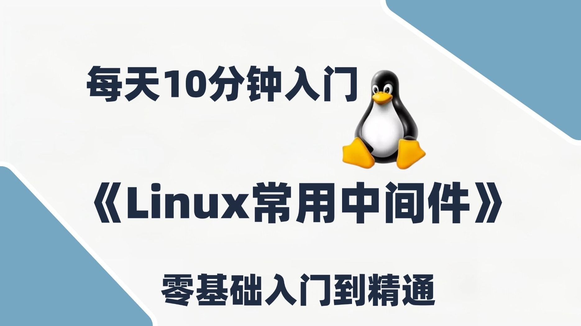 什么是中间件?作用是什么?Linux常用中间件入门级课程,Linux运维必看,零基础轻松入门Linux。
